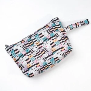 Makyaj Çantası Ve Çok Amaçlı El Çantası Kedi Desenli ürün görseli 1