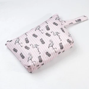 Makyaj Çantası Ve Çok Amaçlı El Çantası Flamingo Desenli ürün görseli 1