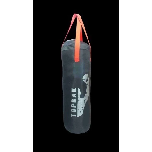 Boks Torbası Eldiven Ve Karabina Hediyeli İçi Dolu 60x22cm Füme - 2