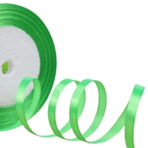 Saten Kurdele 6 Mm Fıstık Yeşili 1 Metre ürün görseli 1