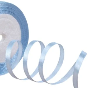 Saten Kurdele 2 Cm 10 Metre Bebe Mavisi - 1