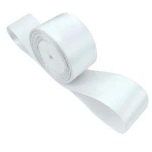 Saten Kurdele 6 Cm Beyaz 1 Metre ürün görseli 1
