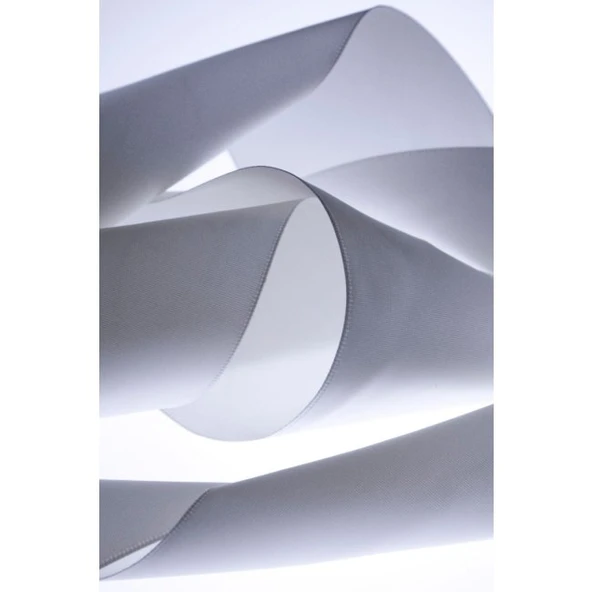 Saten Kurdele 6 Cm Beyaz 1 Metre - Resim 3