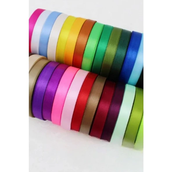 Saten Kurdele 2 Cm 10 Metre Haki - Resim 3