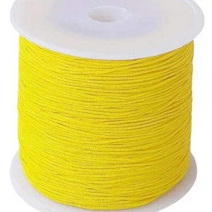 Paraşüt İpi, Bileklik-kolye Örgü İpi 1 Mm 50 Metre Sarı - 1