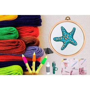 Punch Seti Nakış Seti Kasnaklı Kendin Yap Seti Seri 122 ürün görseli 1