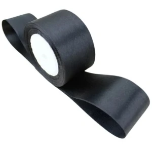 Saten Kurdele 6 Cm Siyah 10 Metre ürün görseli 1