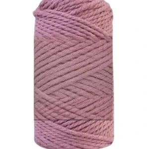 Pamuk Makrome 4 Mm İp  Gül Kurusu ürün görseli 1