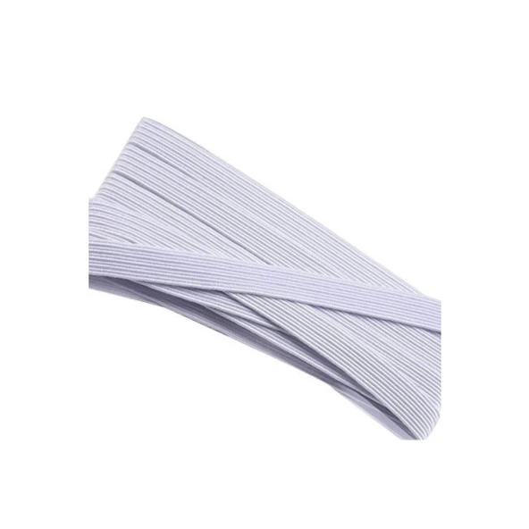 Lastik En 2,5 Cm 10 Metre Beyaz - Resim 2