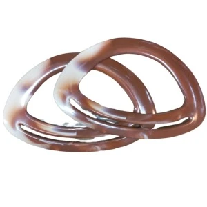 Çanta Sapı Oval Kahverengi-beyaz 18 Cm - 1