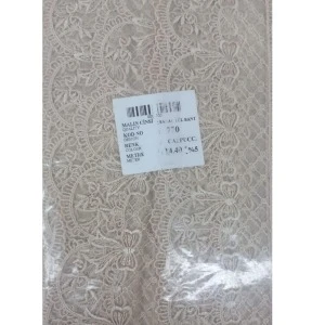 Dantel Polyester Sanal Tül Bant Cappucino 14,40 Metre En 6 Cm On-770-c - 1