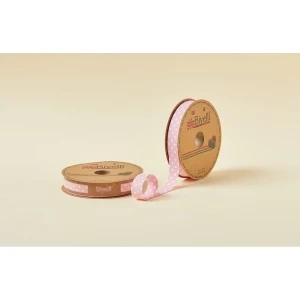 Biye Büyük Puanlı Katlı A16 Pembe 2 Cm 25 Metre %65 Koton %35 Polyester ürün görseli 1