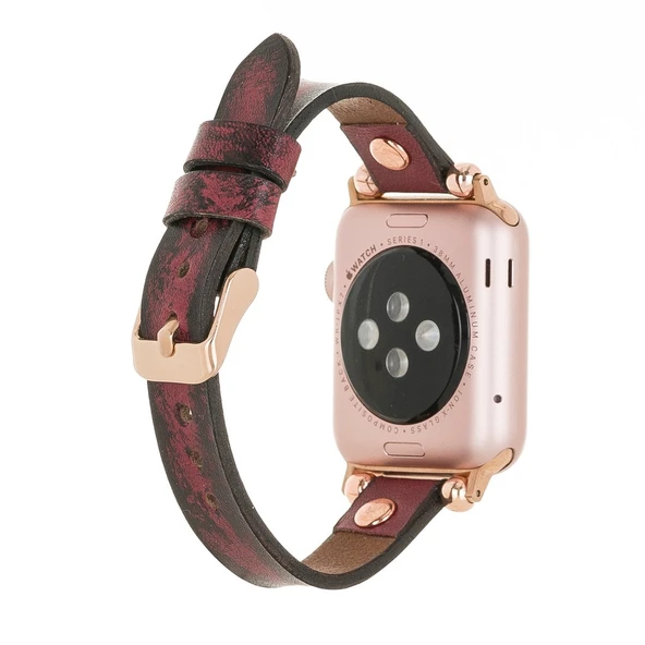 Apple Watch Uyumlu Deri Kordon 38-40-41mm RT V1SEF - Resim 2