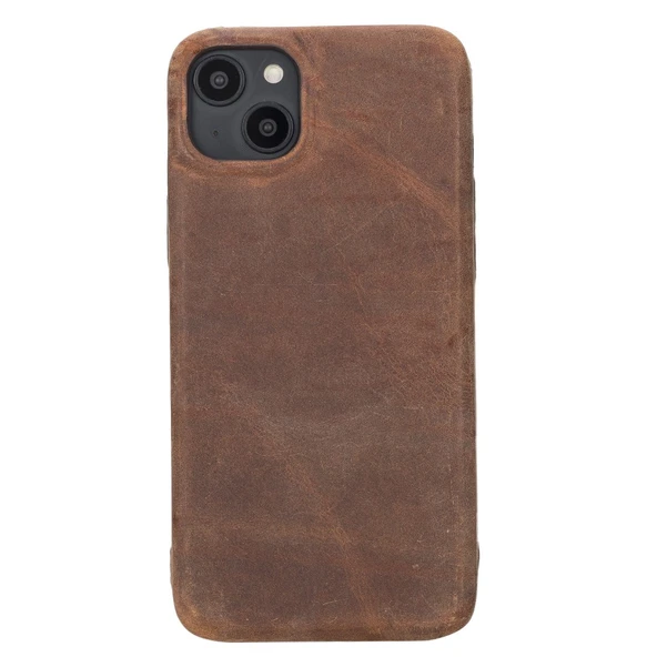 Apple iPhone 14 Plus Uyumlu Deri Arka Kapak ROCK G2 ürün görseli 1