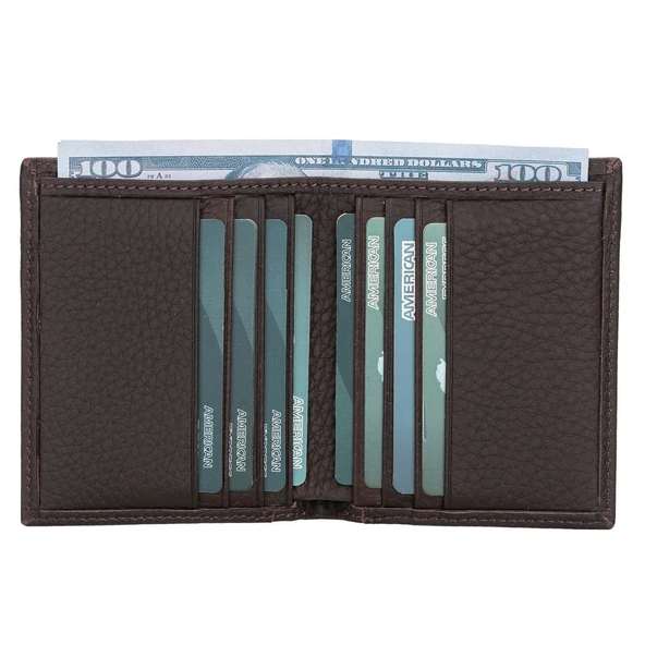 Yetta Deri Kartlık CH833 FL2 Kahverengi - Resim 2