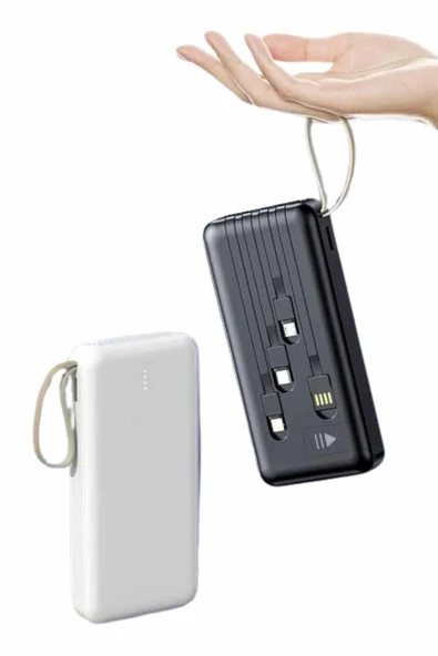 4 Çıkışlı 20.000 Mah Powerbank Uzun Pil Ömürlü Taşınabilir - 5