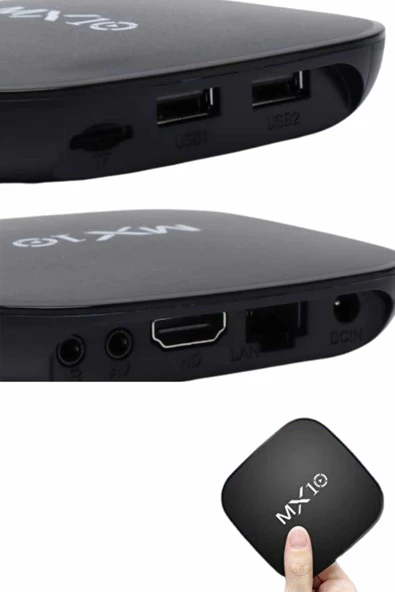 2.4G Wifi Tv Box Medya Oynatıcı TV Uyumlu MX Box Kutusu Android TV - 4