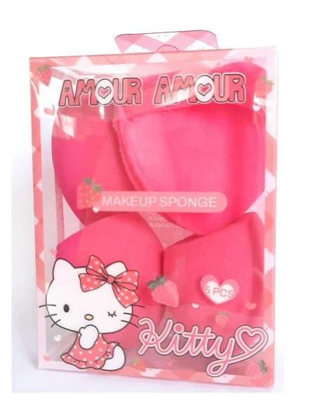 Amor Amor 5li Sünger Fondöten+ Pudra - Resim 2