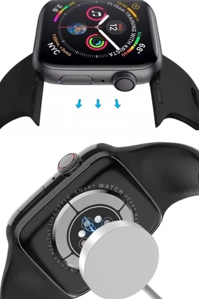 Yeni Model Akıllı Saat Dokunmatik Ekran Unisex Amoled Ekran 44 mm - Resim 5