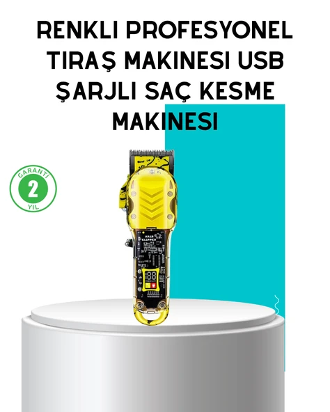 Kablosuz T Bıçaklı Saç Kesme ve Sakal Düzeltme Makinesi