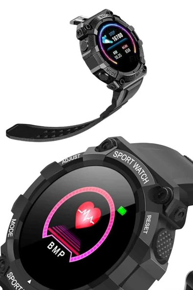 Yeni Nesil Çok Fonksiyonlu Uyku ve Sağlık Takibi Yapabilen Siyah - Resim 4