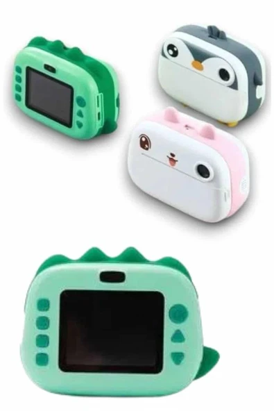 Çocuklar İçin Özel Fotoğraf Makinesi Farklı Desen Seçenekli 3 Adet Rulo - Resim 3