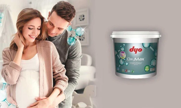 Dyo Oxymax Antibakteriyel Saf Akrilik İç Cephe Boyası 5 Lt Beyaz - 2