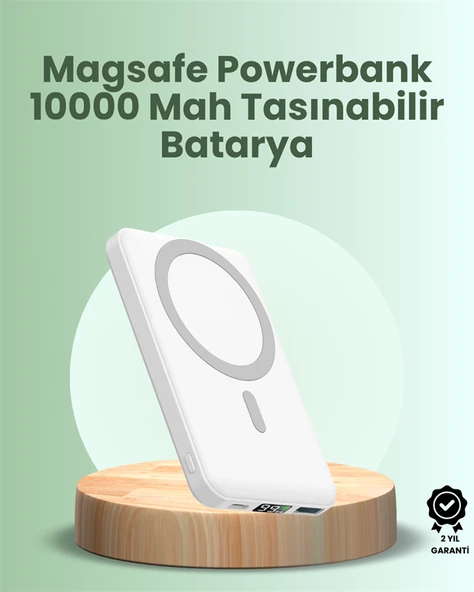 Ultra İnce Manyetik Powerbank – Hızlı Şarj, Güçlü Tutuş, 10000 mAh Kapasite