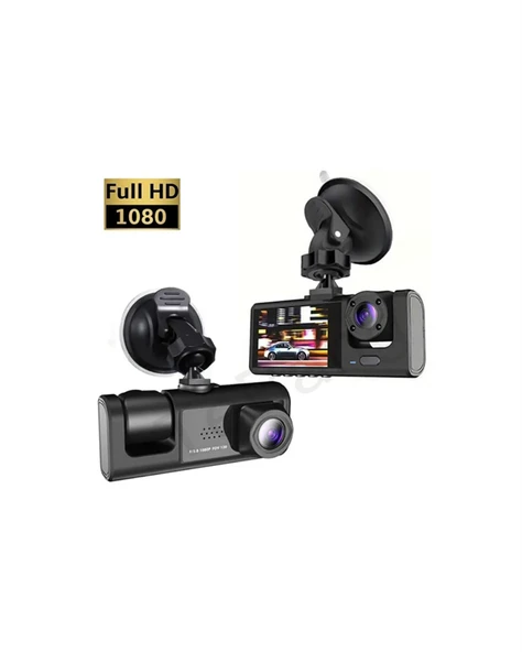 1. 3 Kameralı Full HD Araç Kamerası – Ön, İç ve Arka Görüş ile %100 Kapsama - Resim 5