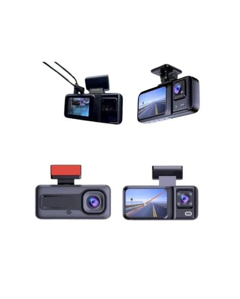 Geri Görüş Destekli Full HD Araç Kamerası – Gelişmiş 3 Kameralı Kayıt Çözümü ürün görseli