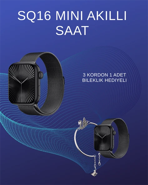 SQ-16 Mini Series 10 Akıllı Saat | Spor Modları, Bildirim ve Müzik Kontrolü - 2