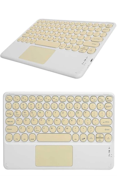 Bluetooth Touchpad Klavye Ultra İnce Taşınabilir Q Klavye - 5