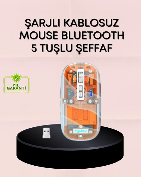Hafif ve Taşınabilir Fare – 43 Gram, Otomatik Uyku Modlu