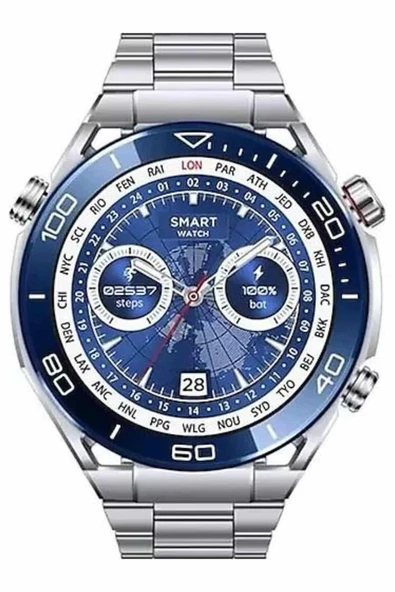 2025 Model Yuvarlak Ekran Android ve İOS Uyumlu GPS Takibi Yapabilen Akıllı Saat - 5