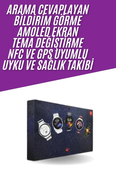 Unısex Yuvarlak Ekranlı 7 Kordonlu Akıllı Saat GPS Destekli Çoklu Kordon Seçeneği - Resim 2