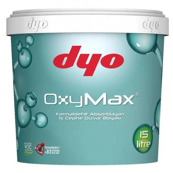 Dyo Oxymax Antibakteriyel Saf Akrilik İç Cephe Boyası 5 Lt Beyaz - 1