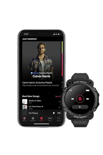 Yeni Nesil Akıllı Saat Bluetooth Bağlantılı Su Geçirmez Android ve İOS Uyumlu - Resim 5
