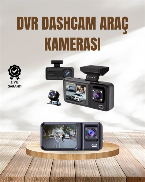 Wi-Fi Destekli Araç Kamerası: 2.7” Ekran, 128GB Destek ve IR Gece Görüş ürün görseli