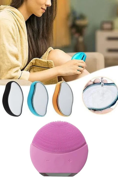 Crystal Eraser Epilasyon Aleti ve Titreşimli Yüz Temizleme Masaj Aleti - 5