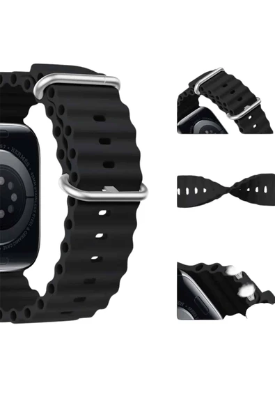 Akıllı Saat Bluetooth Bağlantılı NFC ve GPS Uyumlu Nabız Ölçer Sesli Görüşme - Resim 5