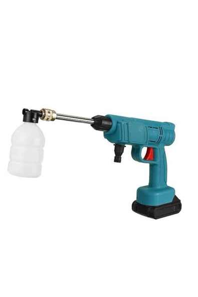 Şarjlı Oto Yıkama, Bahçe Sulama Tabancası Makinesi Yüksek Basınçlı - 5