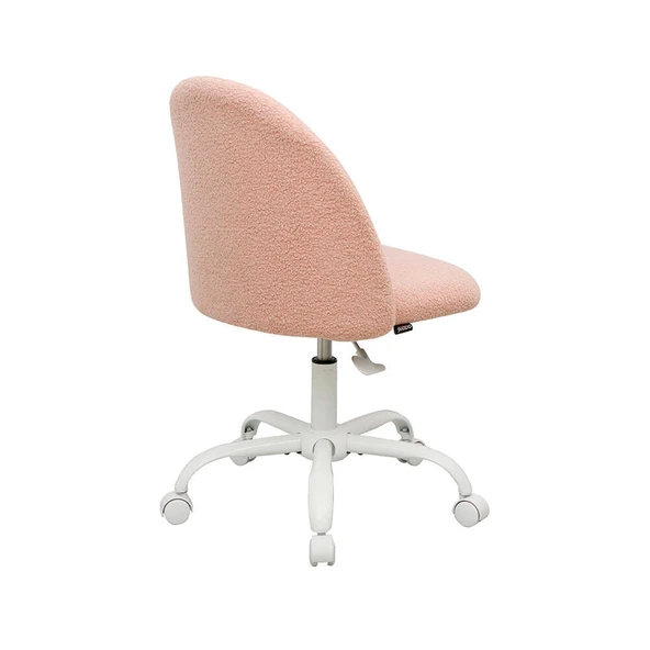 Curve Çalışma Sandalyesi - Pembe 61x58,5x81,5-91 cm - 5