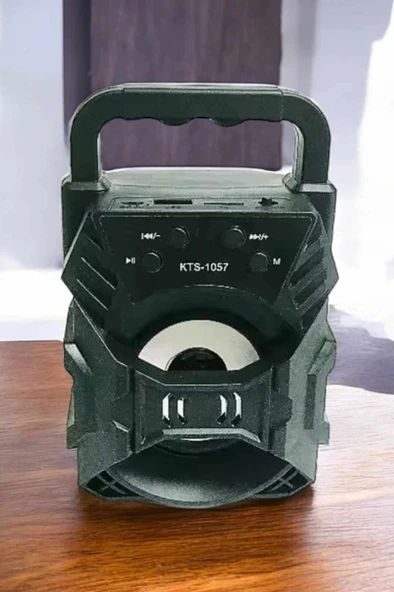 Taşınabilir Bluetooth Hoparlör Led Işıklı Uzun Pil Ömrü - Resim 5