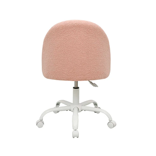 Curve Çalışma Sandalyesi - Pembe 61x58,5x81,5-91 cm - 6