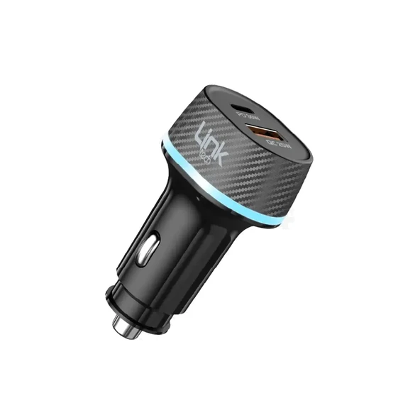 LinkTech C433 55W Dual PD30W + QC25W Araç Şarj Adaptörü