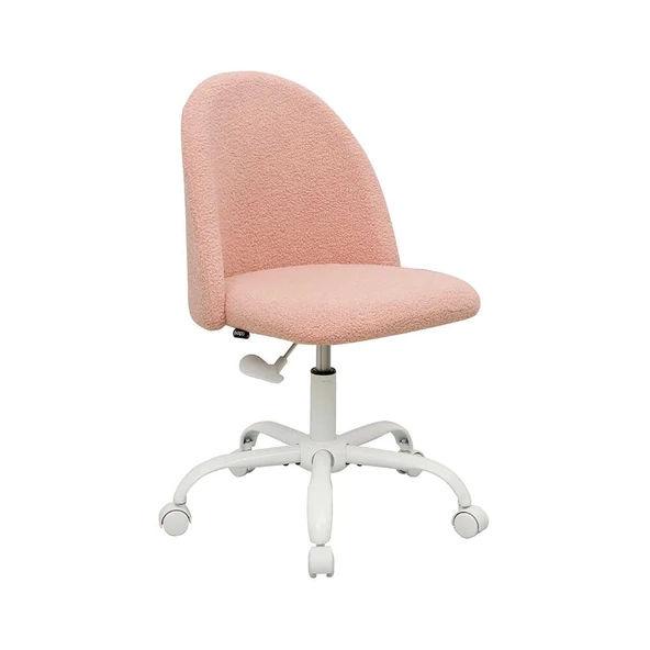 Curve Çalışma Sandalyesi - Pembe 61x58,5x81,5-91 cm - 2