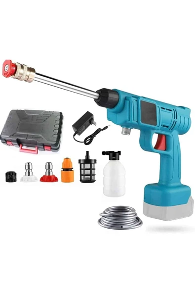 Şarjlı Ve Yüksek Basınçlı Oto Yıkama Makinesi Ve Sulama Tabancası Bahçe Yıkama Makinesi - 5