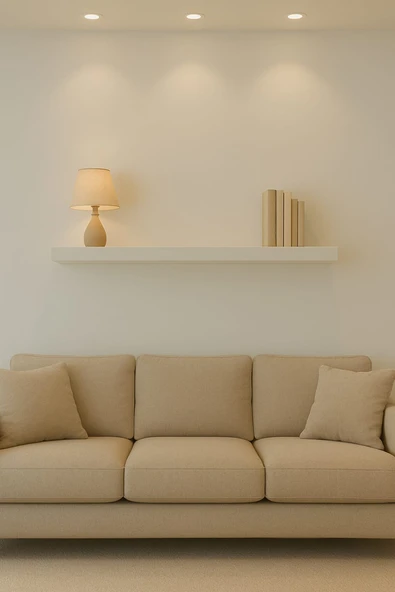 120 cm  36 mm Kalınlık Mat Beyaz Mdf Gizli Montaj Ahşap Duvar Rafı Uçan Raf Kitaplık - Resim 2