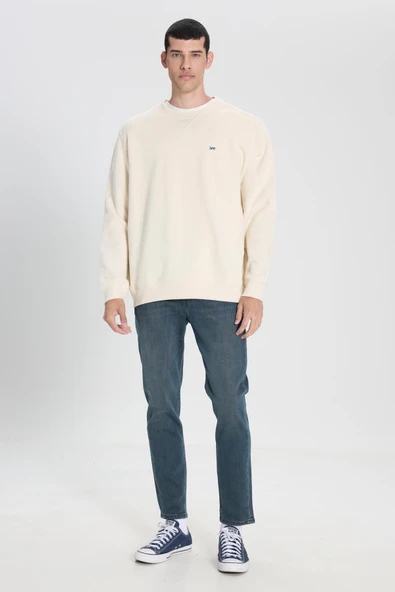 Bisiklet Yaka Sweatshirt Off White Off White L - Resim 3
