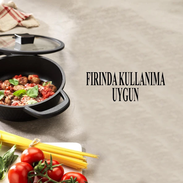 Schafer Hektor Döküm Kısa Tencere 22 CM - Resim 4